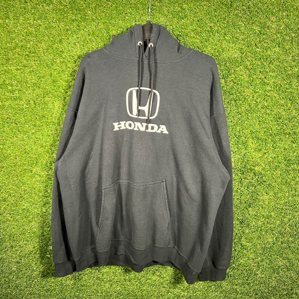 Port & Company Honda Logo Hoodie Black Mens XL Core‎ Fleece Sweatshirt